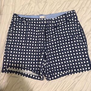 Crown & Ivy Navy Geometric Women's Shorts